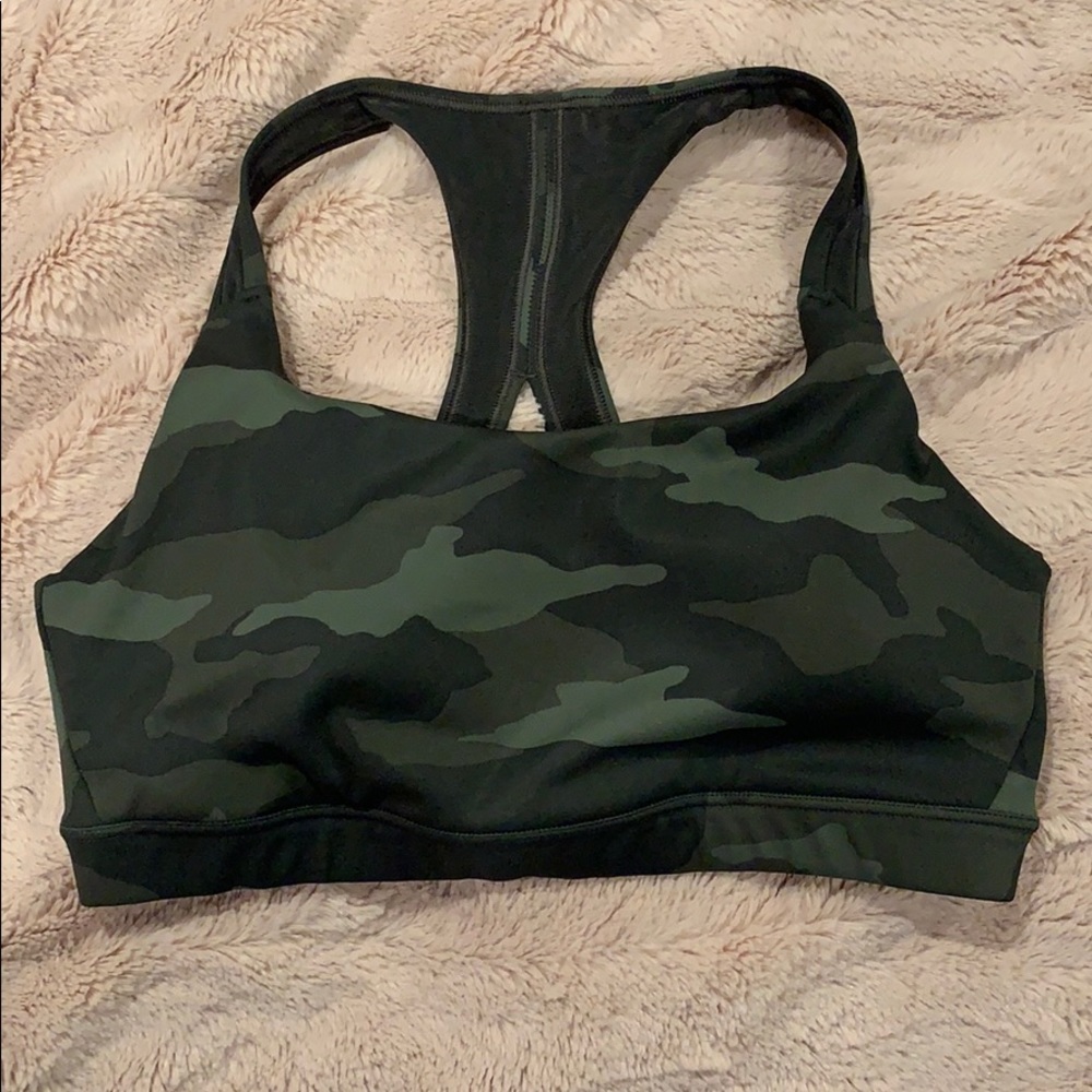 Athleta sports bra camo